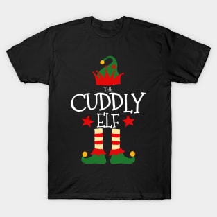 Cuddly Elf Matching Family Group Christmas Party Pajamas T-Shirt